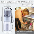 Dog Water Bottle with Food Container & Poop Bag Holder, Travel Water Bowl, Portable Pet Dispenser, Dog Gifts Stuff Accessories Items, Puppy Essentials for Yorkie Chihuahua Walking Hiking